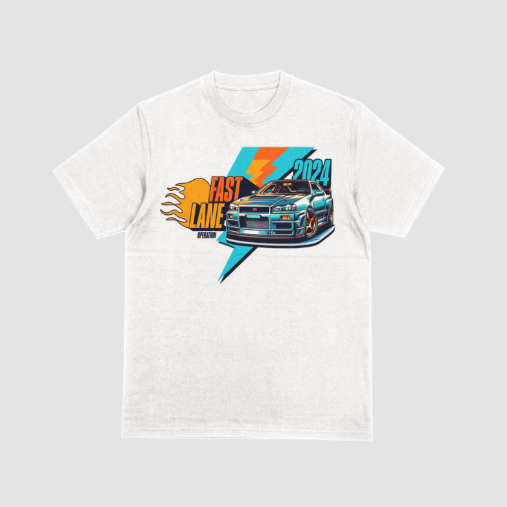 fast lane graphic t shirt