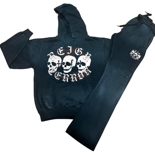 REIGN OF TERROR 2 TONE STACK  SWEATSUIT